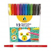 Keçeli Kalem 12 Renk Adel 12 li Keçeli Kalem 1 Paket - 1
