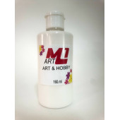 M1 ART Akrilik Boya 160.ml --9 Renk Seçeneği, Ahşap, Tuval, Seramik , Duvar ,Taş - 4