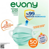 Evony Cerrahi Maske 50 Li 4 Paket (200 Adet) - 3
