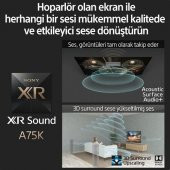 Sony XR-65A75K 65" 165 Ekran Uydu Alıcılı 4K Ultra HD Google Smart LED TV - 7