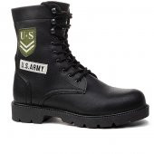 Albishoes Kauçuk Kaymaz Taban Fermuarlı Army Kışlık Günlük Erkek Postal Bot - 1
