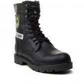 Albishoes Kauçuk Kaymaz Taban Fermuarlı Army Kışlık Günlük Erkek Postal Bot - 2