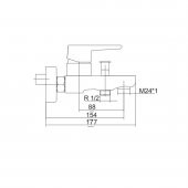Venezia Kroma Serisi Krom Banyo Bataryası - 2