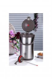 3.5 Lt Çift Katlı Paslanmaz Çelik Pompalı Termos Ckr2008 Kahverengi-3.5 Litre - 3