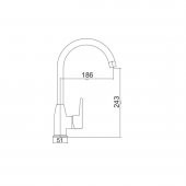 Venezia Kapadokya Serisi Siyah Mutfak Evye Bataryası - 2