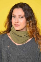 Polar Boyunluk Bere Erkek kadın Aksesuar Siyah Polar Bere Şapka Yeşil + Siyah Normal Parmak Eldiven Tek Ebat - 1