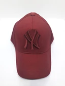 Siyah Beyaz Ny Nakışlı  Şapka Kep  Sarı Tek Ebat thumbnail 7