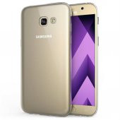 Samsung Galaxy A7 2017 Kılıf A720 Şeffaf Silikon Kılıf + Cam - 2