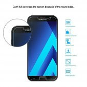 Samsung Galaxy A7 2017 Kılıf A720 Şeffaf Silikon Kılıf + Cam - 4