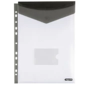 Bigpoint 11 Delikli Dik Cırtlı Dosya A4 Dumanlı 12'li Poşet - 1