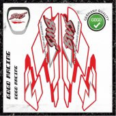 YAMAHA BWS STİCKER SETİ KOMPLE YAZI GOGO KIRMIZI - 1