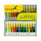 Guaj Boya Academy Set 12 Renk 12 ml 1 Paket Guaj Boya 12 li Seti Tüpte - 1