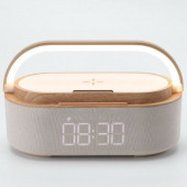 Stobom Keyif Taşınabilir Bluetooth Hoparlör Saat Wireless Şarj Cihazı - 1