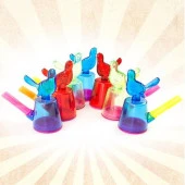 Horoz Şeklinde Sulu Kanarya Düdük Oyuncak 10 Adet Birden thumbnail 2