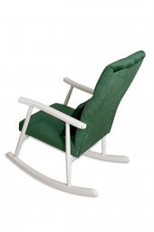 Asedia Trend Lake Zümrüt Yeşil Kapitoneli Sallanan Sandalye Dinlenme Emzirme Baba Tv Okuma Koltuğu Berjer thumbnail 3