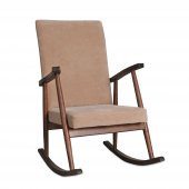 Asedia Trend Ceviz Bej Sallanan Sandalye Dinlenme Emzirme Baba Tv Okuma Koltuğu Berjer thumbnail 1