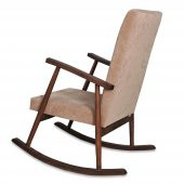 Asedia Trend Ceviz Bej Sallanan Sandalye Dinlenme Emzirme Baba Tv Okuma Koltuğu Berjer thumbnail 2