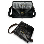 K&M King Men 2022 Trend Erkek Omuz Çanta Poliüretan Deri Öğretmen Öğrenci Evrak Omuz Çantası Siyah - 2