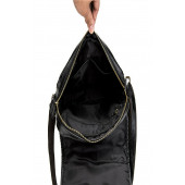 K&M King Men 2022 Trend Erkek Omuz Çanta Poliüretan Deri Öğretmen Öğrenci Evrak Omuz Çantası Siyah - 4