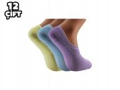 Pola 2125 Likralı Bayan Bambu Sneaker Çorap 12li - 3