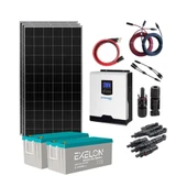 Güneş Enerjisi Solar Paketi 3kVA İnverter 410W Güneş Paneli 200Ah Jel Akü - 1