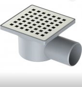 Maxiflow 10X10 Q50 Yandan Çıkışlı Yer Sifonu - 1
