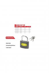 Asma Kilit Gri 63 Mm (mk2326) - 1