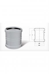 Pvc Atık Su Kayar Manşon 100 Mm. - 1