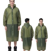 Eva Trend Unisex Siyah Yağmurlık Haki Standart - 4