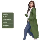 Eva Trend Unisex Siyah Yağmurlık Haki Standart - 1