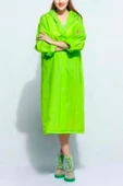 Eva Trend Unisex Siyah Yağmurlık  Yeşil Standart - 3