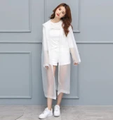 Eva Trend Unisex Siyah Yağmurlık  Turuncu Standart - 8