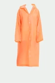 Eva Trend Unisex Siyah Yağmurlık  Turuncu Standart - 2