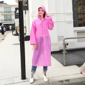 Eva Trend Unisex Siyah Yağmurlık  Pembe Standart - 1
