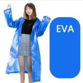 Eva Trend Unisex Siyah Yağmurlık Mavi Standart - 1