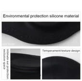 Siyah Silikon Renkli Bone Düzrenk Slikon Bone  Siyah Standart thumbnail 4