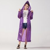 Raıncoat Yağmurluk - Siyah  Mor Tek Ebat - 4