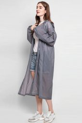 Marlux Raincoat Eva Yağmurluk   Gri Tek Ebat - 4