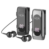 LinkTech V80 Bluetooth Kulaklık Ekranlı Makaralı Titreşimli - 1