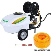 Gardenpro Benzinli Basınçlı İlaçlama Makinası 200 Lt + 100 mt İlaçlama Hortumu - 1