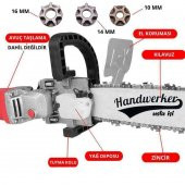 Handwerker Yağ Depolu Avuç Taşlama Zincirli Testere Aparatı 35 cm - 1