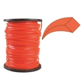 Solax Motorlu Tırpan Misinası Kare Turuncu 4 mm 225 mt - 1