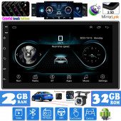 9 inç Universal Android 13 / 2-32 GB / Gerçek 2gb.ram 2Din Double Ekran Oto Multimedya arkası ince Kasa - 1