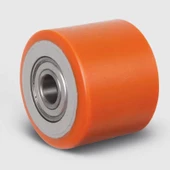 Transpalet Tekeriv Döküm Poliüretan Kaplamalı Bilyalı Rulmanlı Beyaz 82x60x20 thumbnail 2