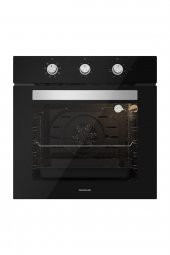 Silverline BO6503B01 - CS5335B01 - 3457 Soho 60 Siyah Cam Ankastre Set thumbnail 4