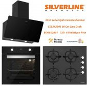 Silverline Siyah Cam Ankastre Set BO6502B02 - CS5343B01- 3457 thumbnail 1