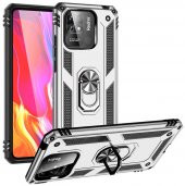 Xiaomi Redmi 10C Kılıf Yüzüklü Standlı Tank Zırh Silikon - 1