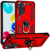 Xiaomi Redmi Note 11S Global Kılıf Yüzüklü Standlı Tank Zırh Silikon - 2
