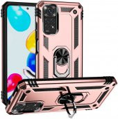 Xiaomi Redmi Note 11S Global Kılıf Yüzüklü Standlı Tank Zırh Silikon - 4