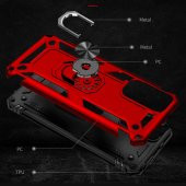 Xiaomi Redmi Note 11S Global Kılıf Yüzüklü Standlı Tank Zırh Silikon - 7